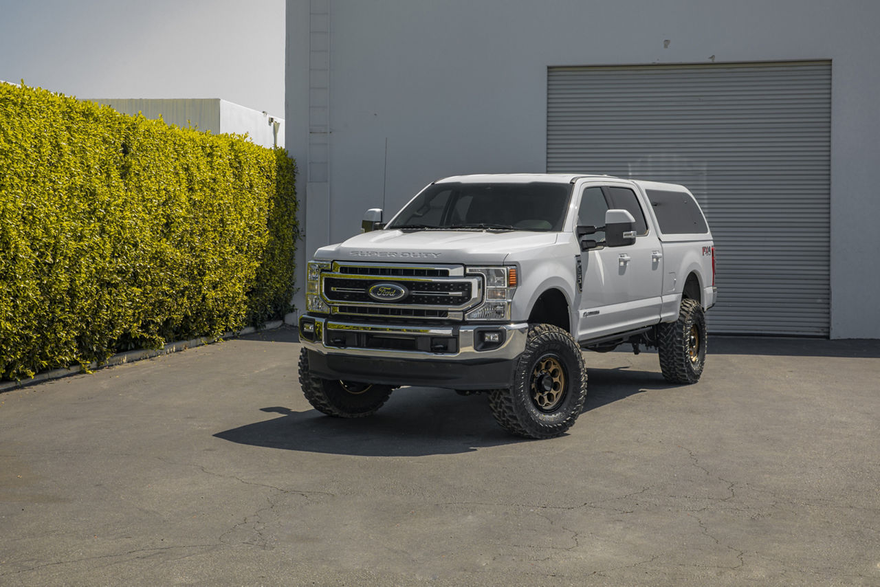 2018 Ford F250 Lariat FX4 - KMC DIRTY HARRY - Bronze | Wheel Pros